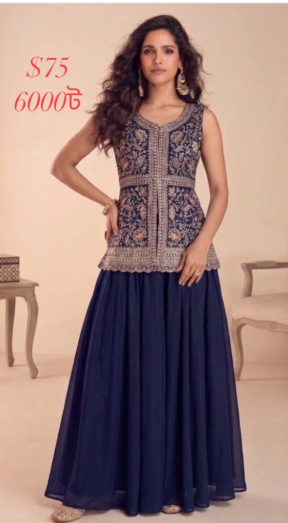 Green Embroidery Silk Blend Salwar Kameez