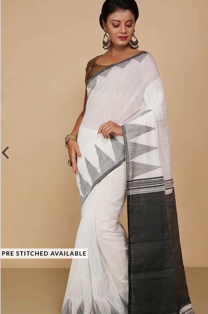 White Cotton Saree